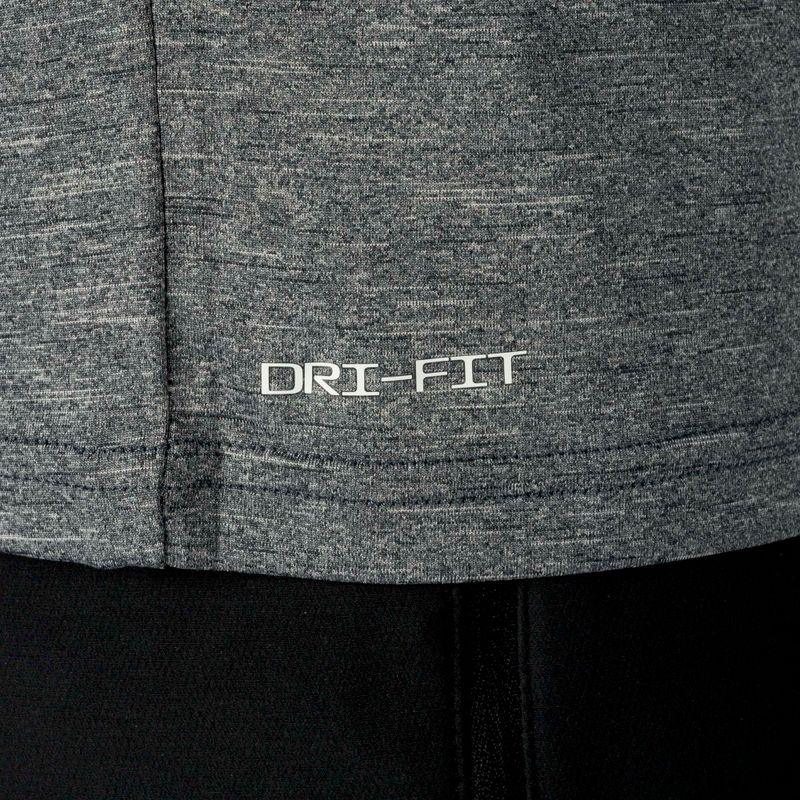 Maglietta da allenamento da uomo Nike Heather nero NESSB658 6