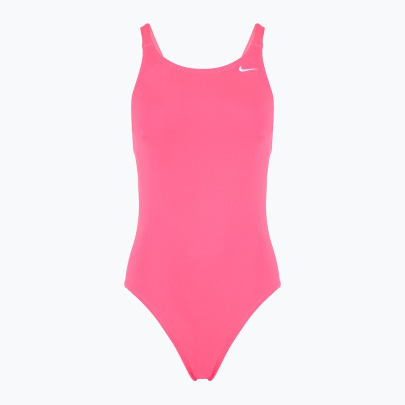 Costume intero Nike Hydrastrong Solid Fastback donna rosa intenso