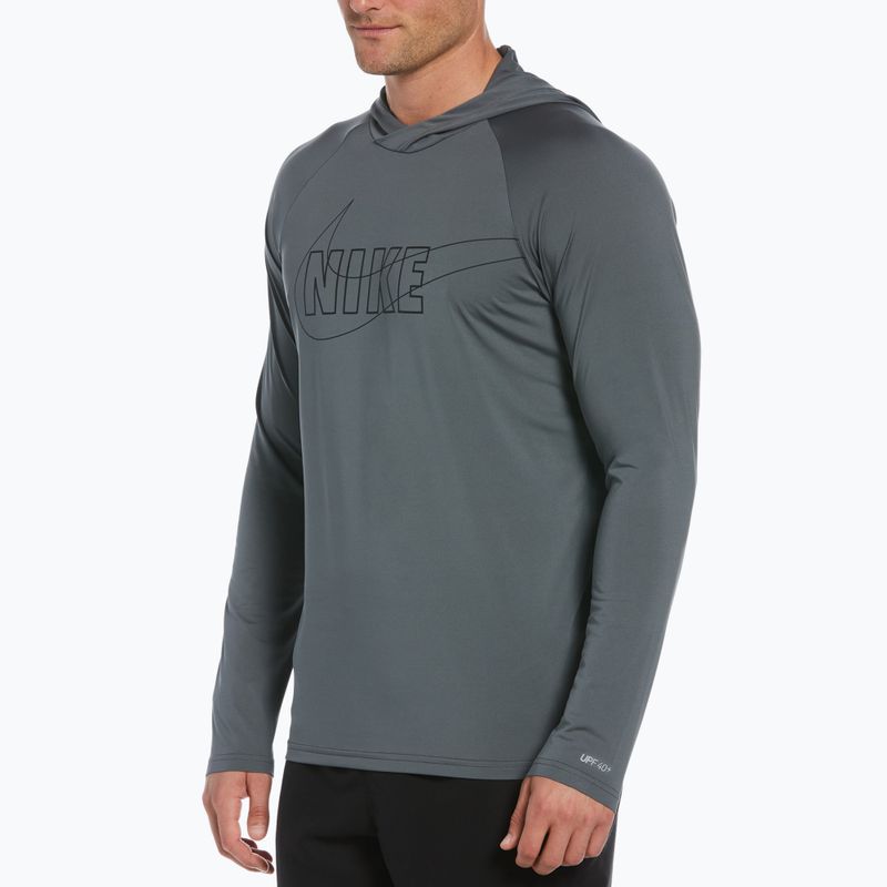 Felpa Nike Outline Logo uomo grigio ferro 8