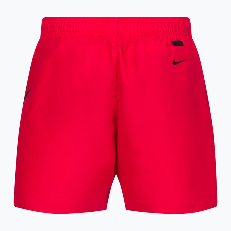 Pantaloncini da bagno Nike Liquify Swoosh 5" Volley Uomo rosso università 2