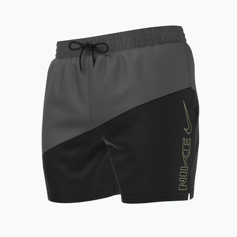 Pantaloncini da bagno Nike Block Swoosh 5" Volley da uomo, nero