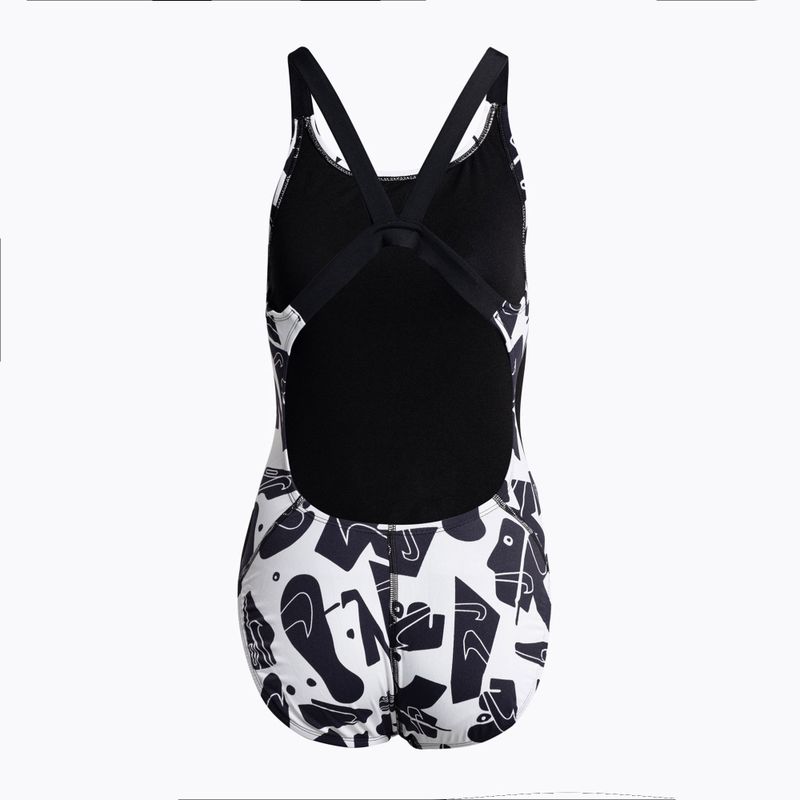 Costume intero da donna Nike Multiple Print Fastback nero 2