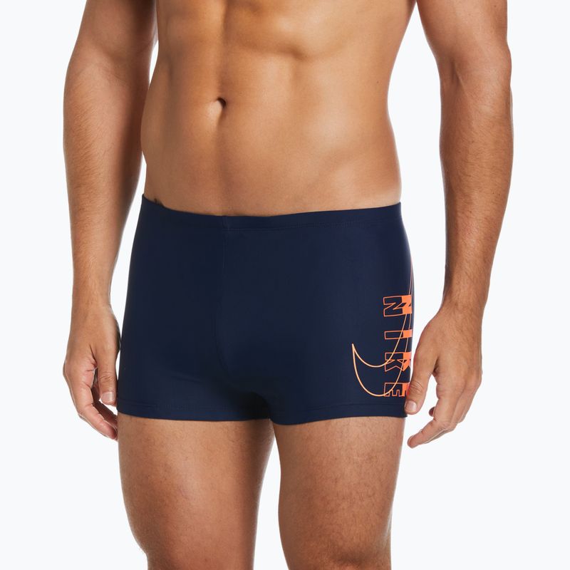 Boxer da bagno da uomo Nike Reflect Logo Square Leg midnight navy 5