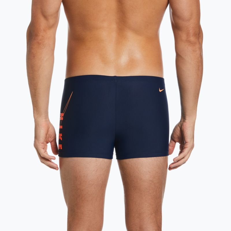 Boxer da bagno da uomo Nike Reflect Logo Square Leg midnight navy 6