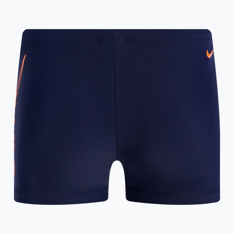 Boxer da bagno da uomo Nike Reflect Logo Square Leg midnight navy 2