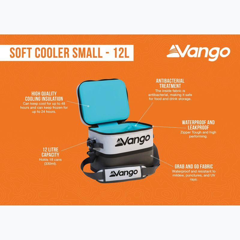 Vango Soft Cooler Small 12 l borsa termica grigio freddo 7