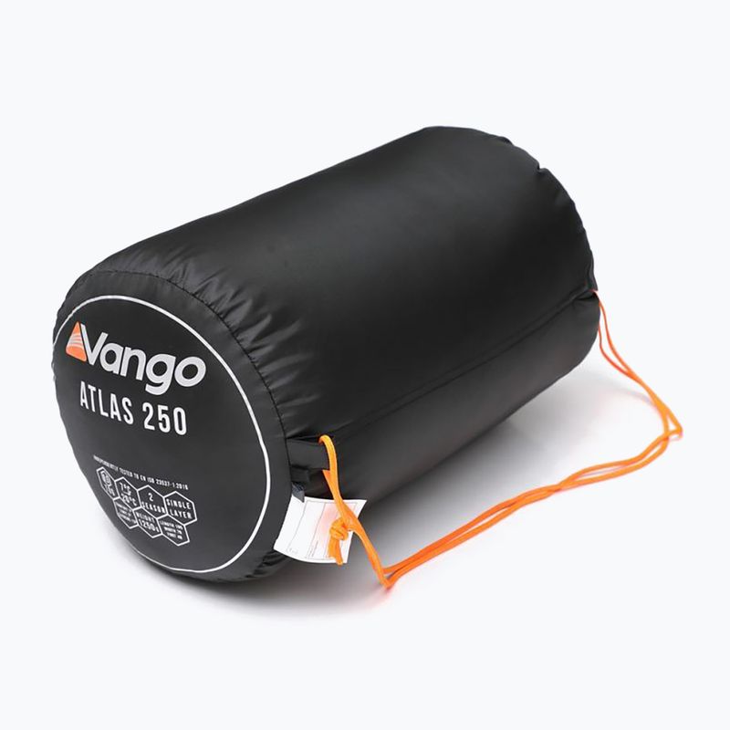 Sacco a pelo Vango Atlas 250 nero/arancio 10