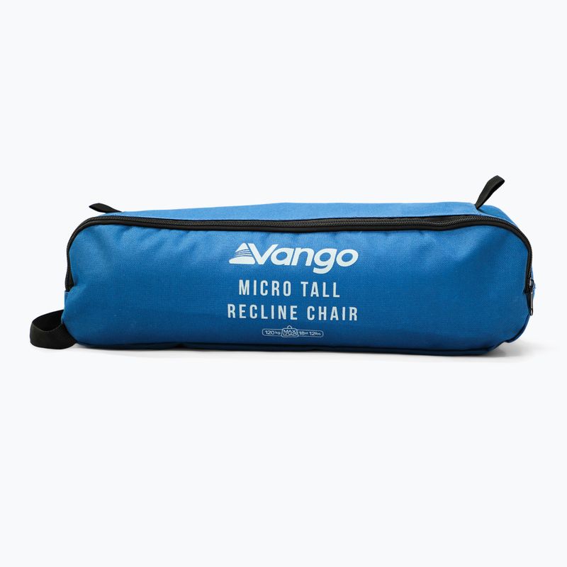 Sedia turistica reclinabile Vango Micro Tall blu mykonos 11