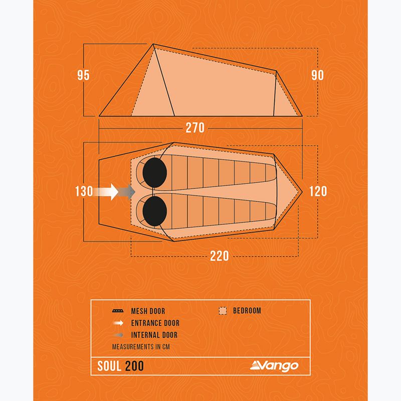 Tenda da campeggio Vango Soul 200 blu profondo per 2 persone 2
