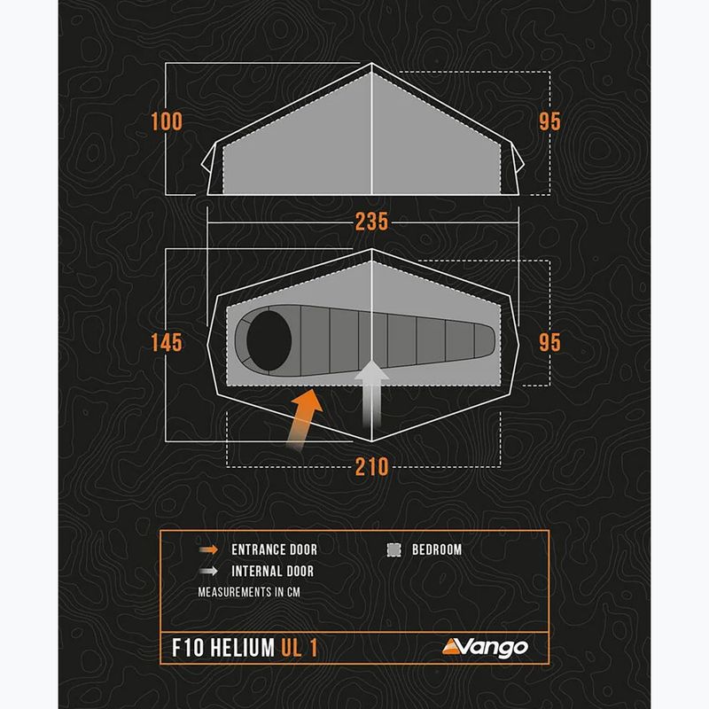 Tenda da trekking per 1 persona Vango Helium UL 1 verde alpino 19