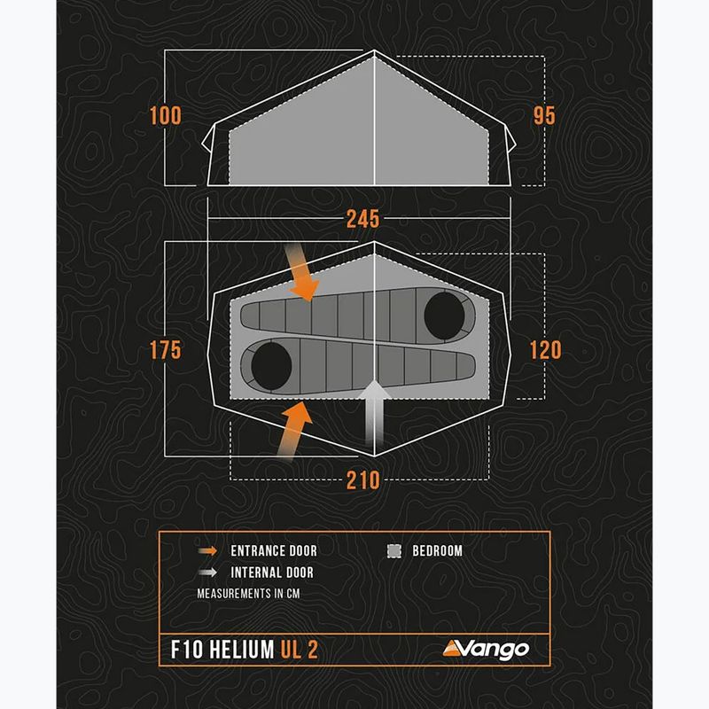 Tenda da trekking per 2 persone Vango Helium UL 2 verde alpino 2