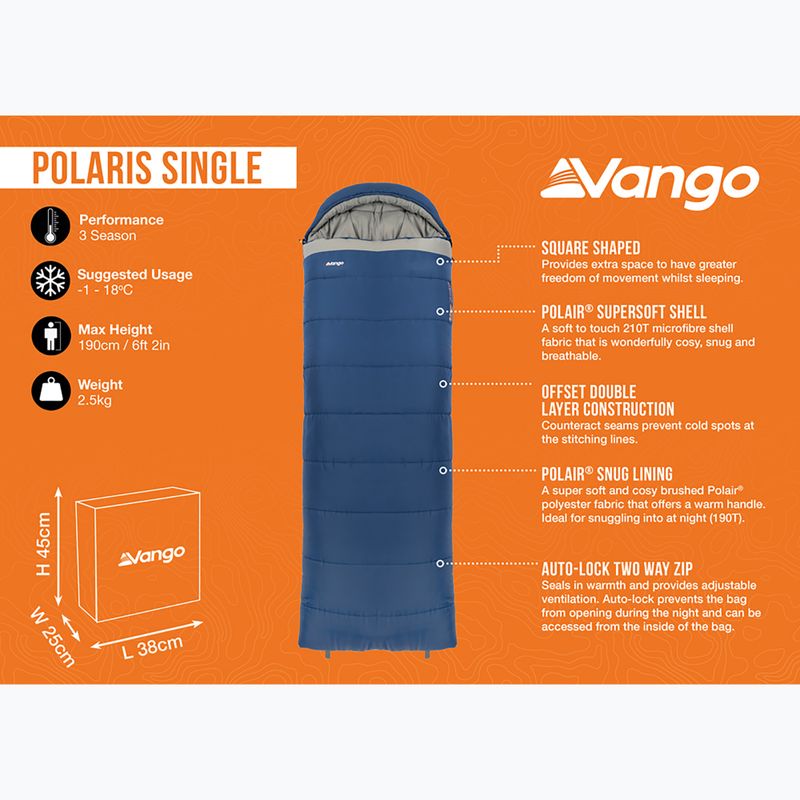 Sacco a pelo Vango Polaris Single neptune 9