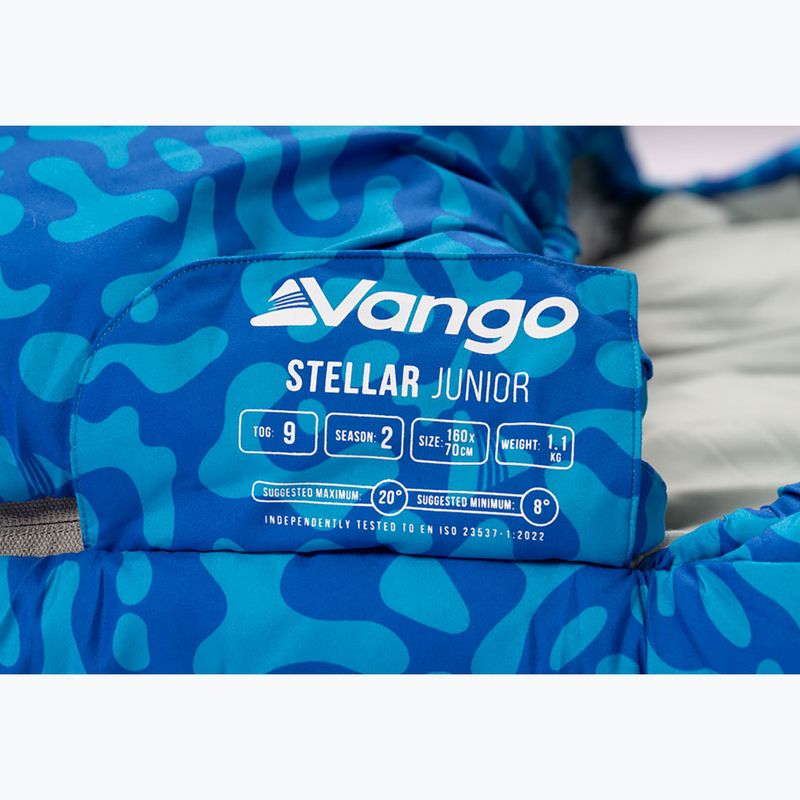 Sacco a pelo per bambini Vango Stellar Junior blu atlantico 8