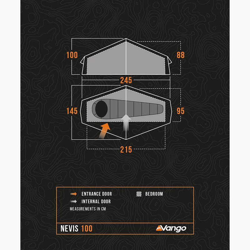 Vango Nevis 100 pamir verde tenda da trekking per 1 persona 2