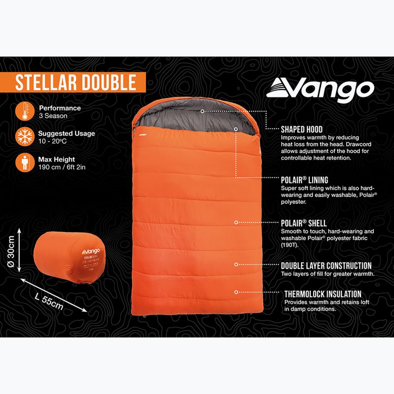Sacco a pelo Vango Stellar Double harissa 9