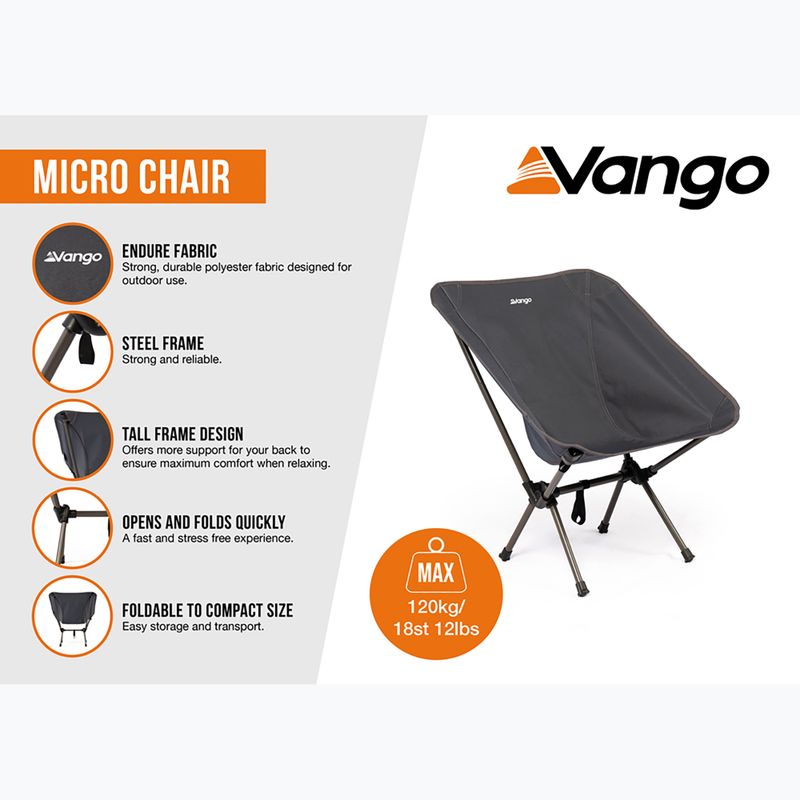 Sedia da trekking Vango Micro india ink 7