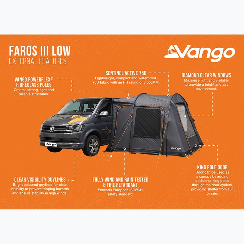 Tenda anteriore per camper Vango Faros II Low smoke 11