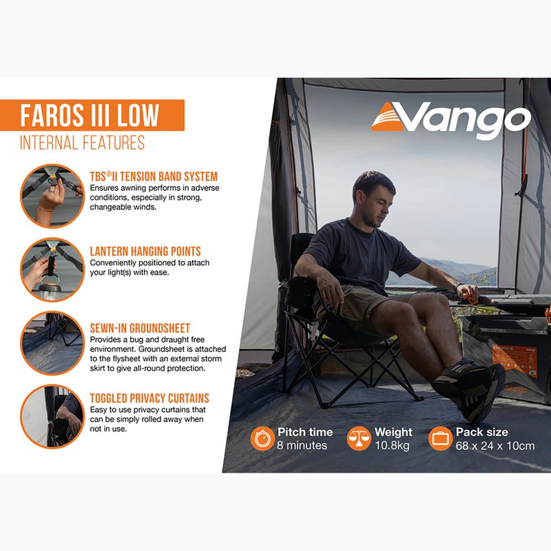 Tenda anteriore per camper Vango Faros II Low smoke 12