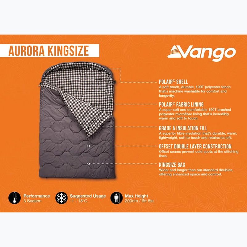 Sacco a pelo Vango Aurora Kingsize excalibur 6