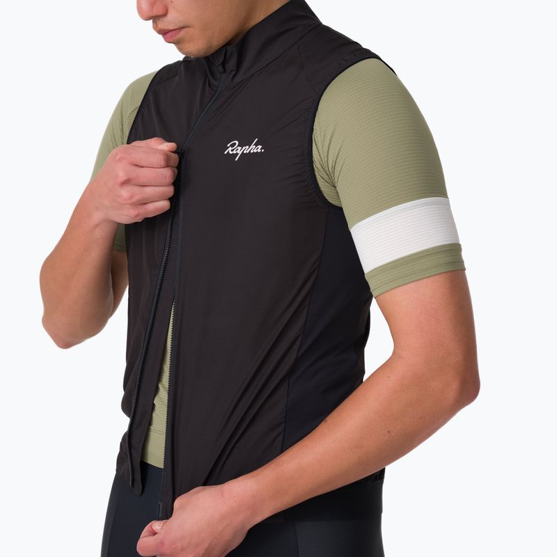 Gilet da ciclismo uomo Rapha Core Gilet black/white 3