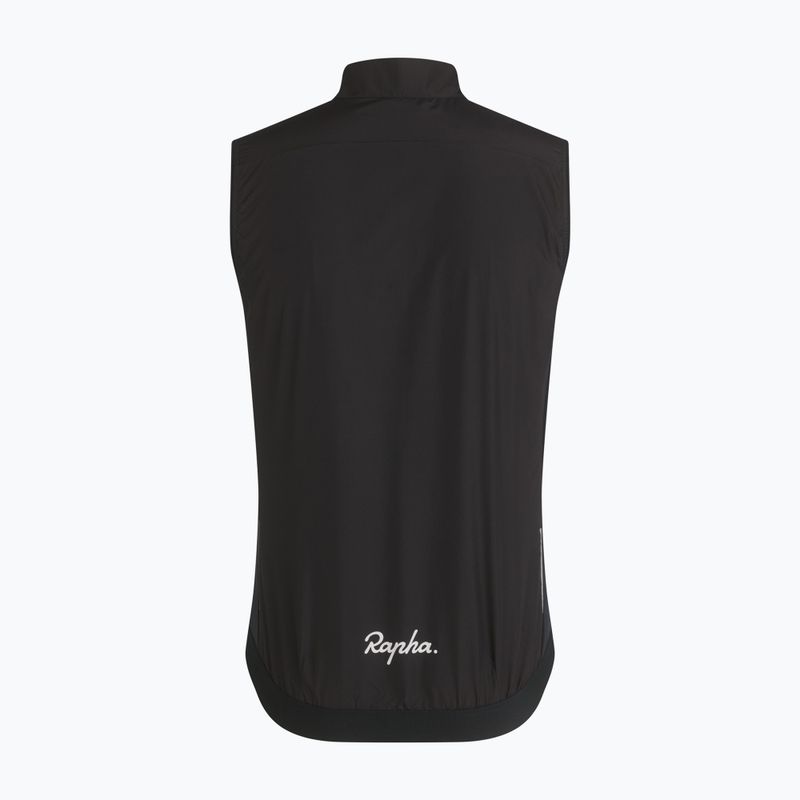Gilet da ciclismo uomo Rapha Core Gilet black/white 6
