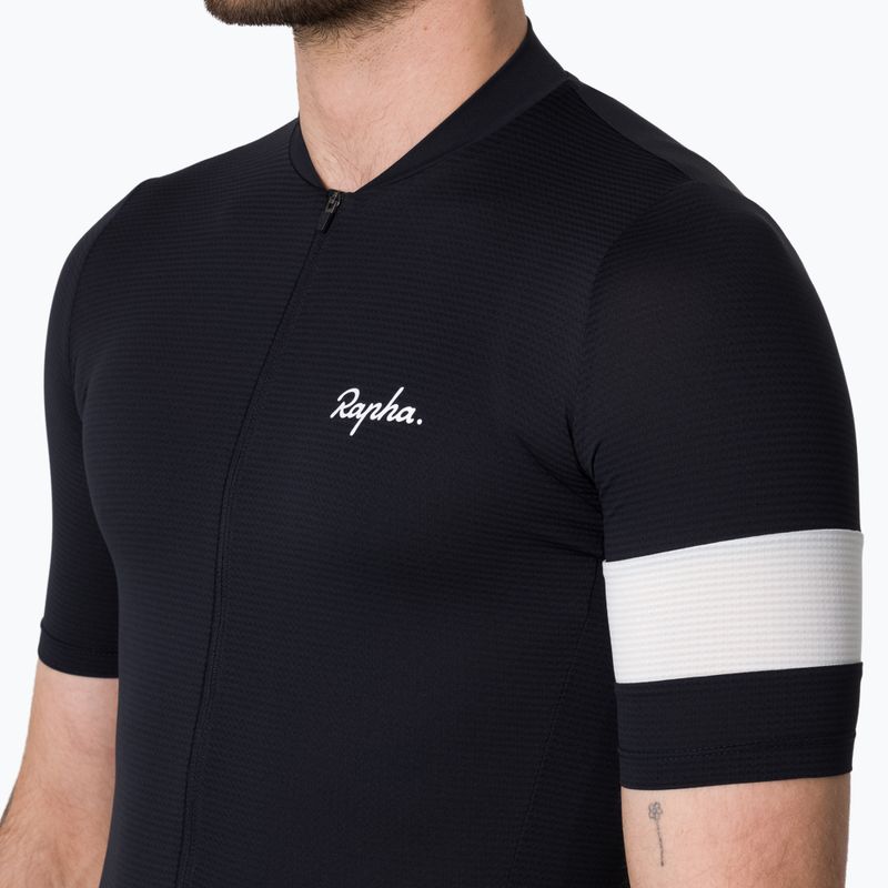 Maglia da ciclismo uomo Rapha Core Lightweight Jersey black/white 3