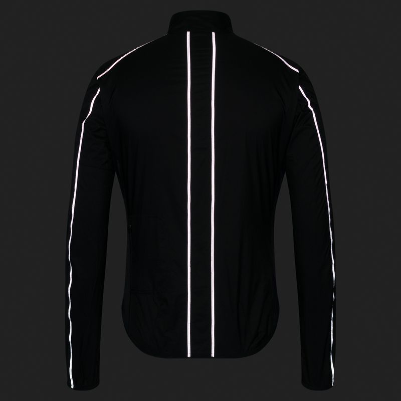 Giacca da ciclismo uomo Rapha Brevet Element Wind Jacket black/grey 8