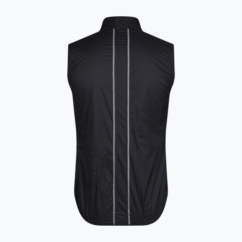 Gilet da ciclismo uomo Rapha Brevet Element Wind Gilet black/grey 6
