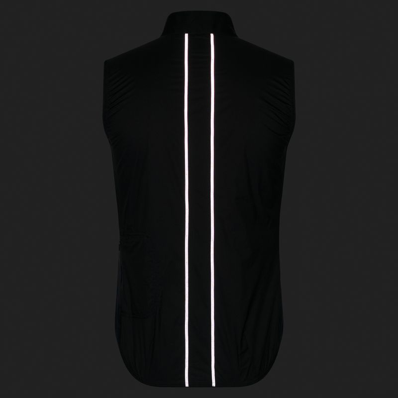 Gilet da ciclismo uomo Rapha Brevet Element Wind Gilet black/grey 8