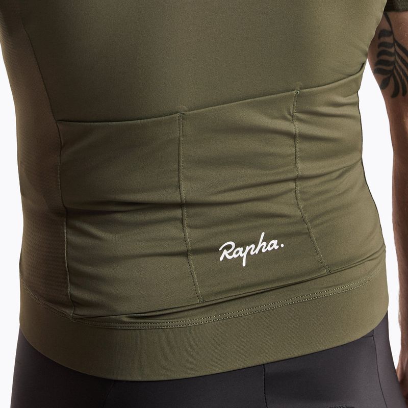 Maglia da ciclismo uomo Rapha Core Lightweight Jersey dark green/white 4