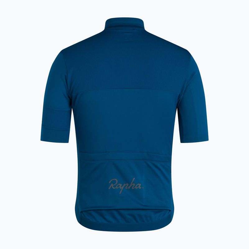 Maglia da ciclismo uomo Rapha Brevet Element Jersey jewelled blue/navy 2