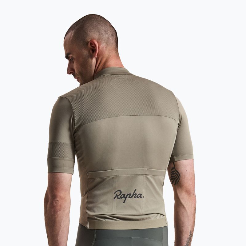 Maglia da ciclismo uomo Rapha Brevet Element Jersey khaki/black 2