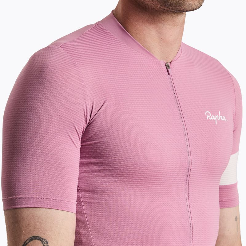 Maglia da ciclismo uomo Rapha Core Lightweight Jersey dusty mauve/white 3
