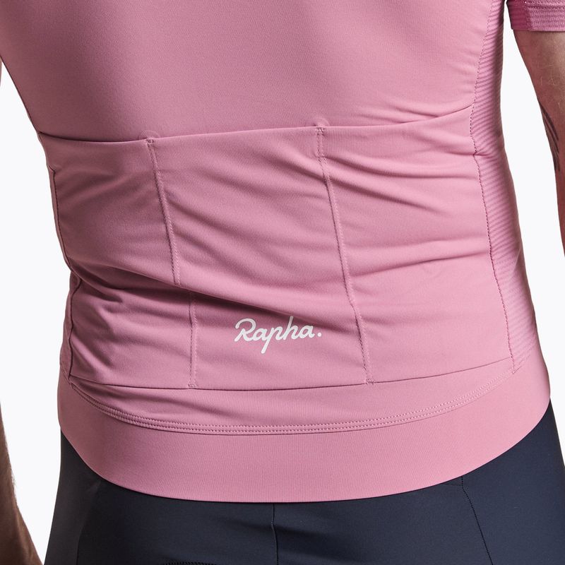 Maglia da ciclismo uomo Rapha Core Lightweight Jersey dusty mauve/white 4