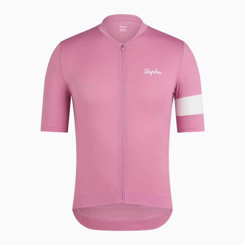 Maglia da ciclismo uomo Rapha Core Lightweight Jersey dusty mauve/white 5