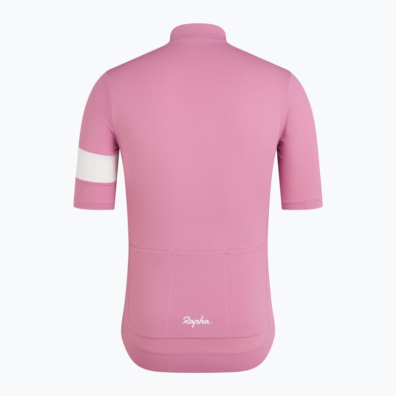 Maglia da ciclismo uomo Rapha Core Lightweight Jersey dusty mauve/white 6