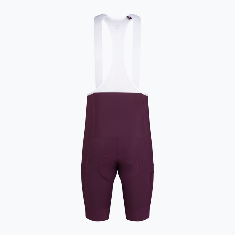 Pantaloncini da ciclismo uomo Rapha Brevet Element Cargo Bib Shorts plum/white 6