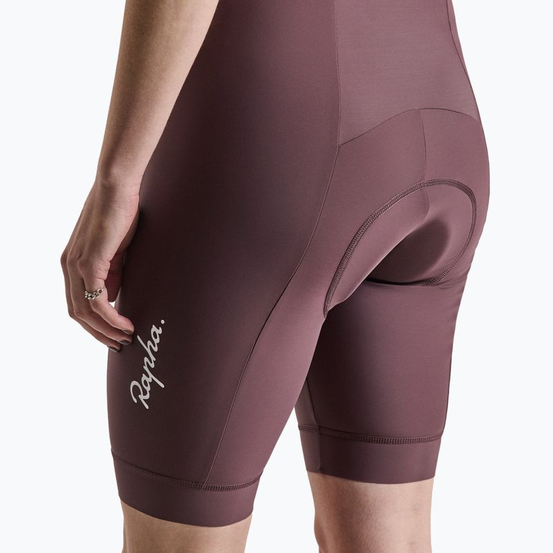 Pantaloncini da ciclismo da donna Rapha Core Bib Shorts huckleberry/white 4