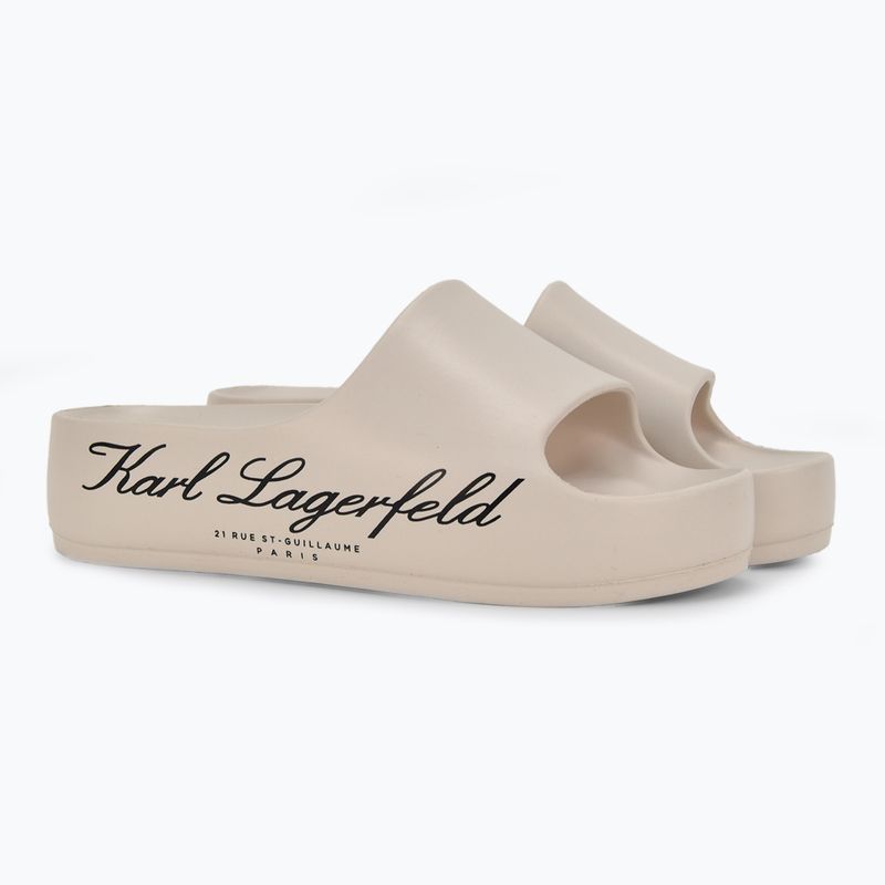 Infradito donna KARL LAGERFELD Kobo II Hotel Logo bianco sporco eco eva 2