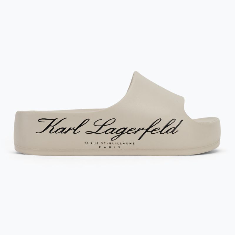 Infradito donna KARL LAGERFELD Kobo II Hotel Logo bianco sporco eco eva 2