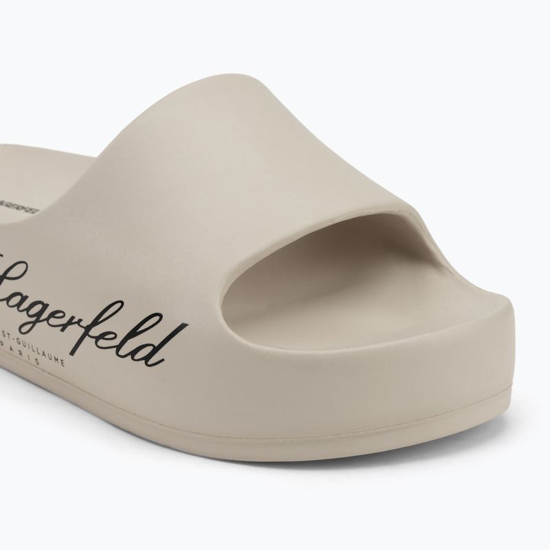 Infradito donna KARL LAGERFELD Kobo II Hotel Logo bianco sporco eco eva 7