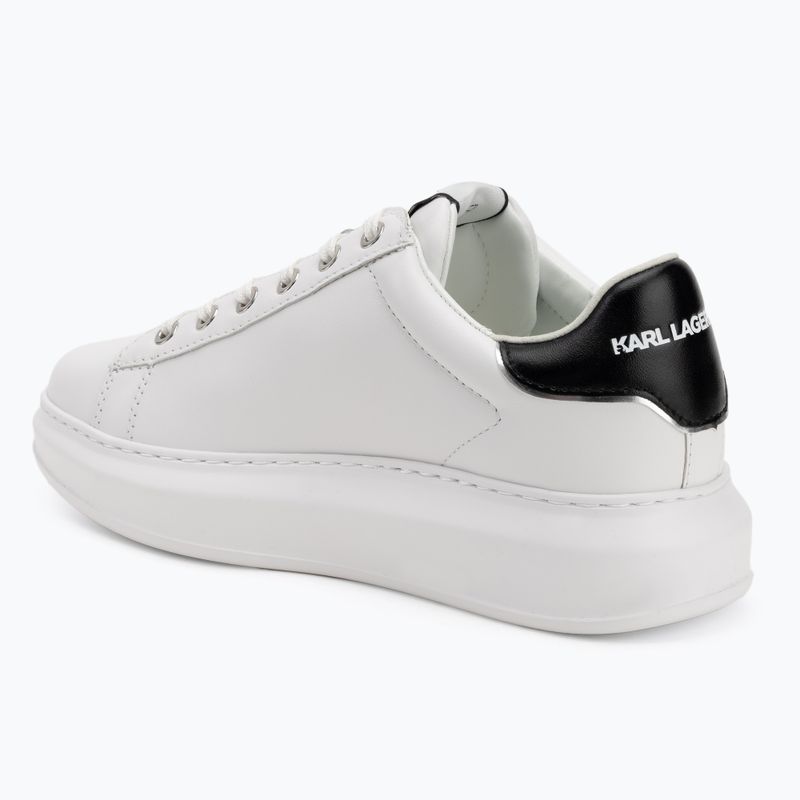 Scarpe da donna KARL LAGERFELD Kapri Nft Lo Lace in pelle bianca 3