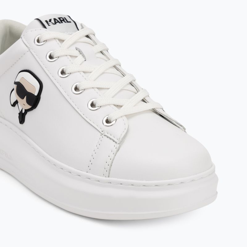 Scarpe da donna KARL LAGERFELD Kapri Nft Lo Lace in pelle bianca 7