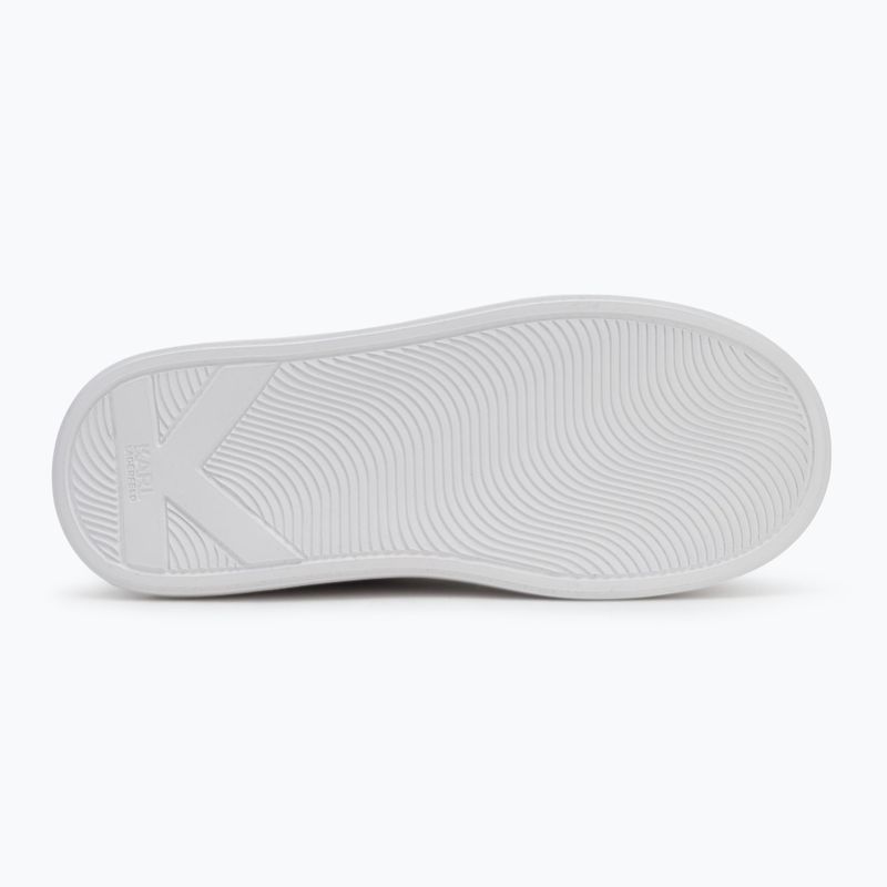 KARL LAGERFELD scarpe da donna Anakapri Signia in pelle bianca e argento 4