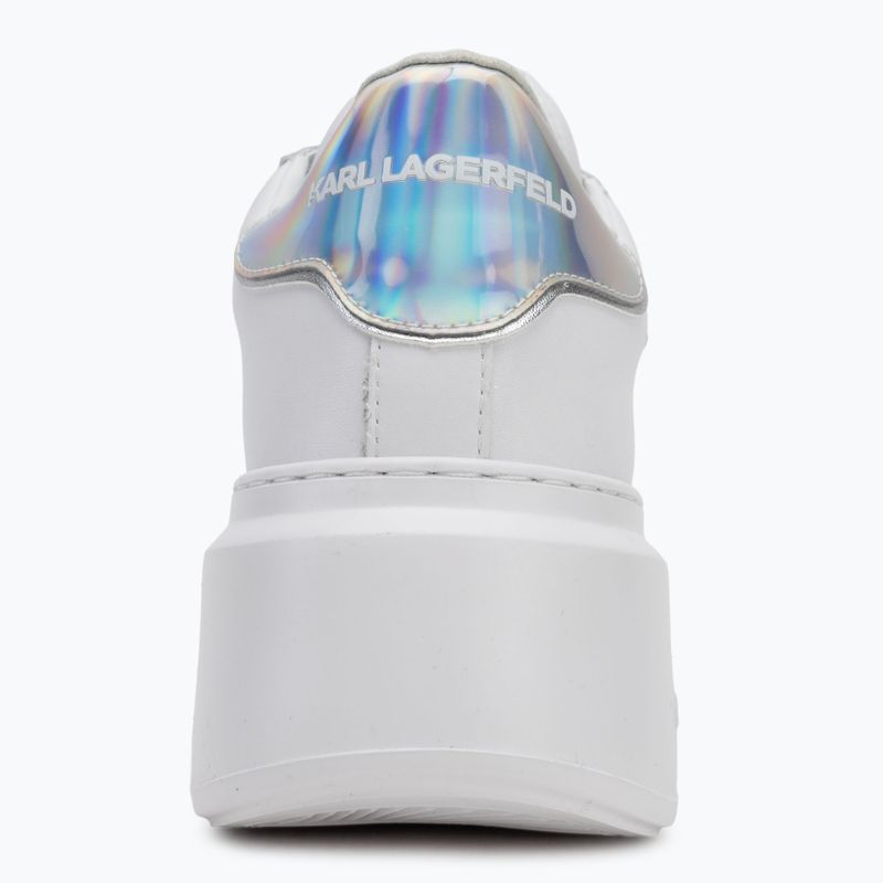 KARL LAGERFELD scarpe da donna Anakapri Signia in pelle bianca e argento 6