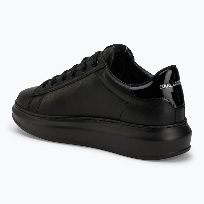 KARL LAGERFELD scarpe da uomo Kapri Nft pelle nera/mono 3