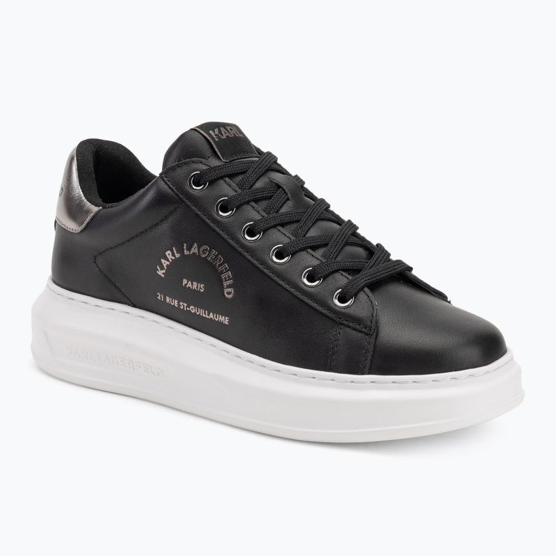 KARL LAGERFELD scarpe da donna Kapri Maison in pelle nera e argento