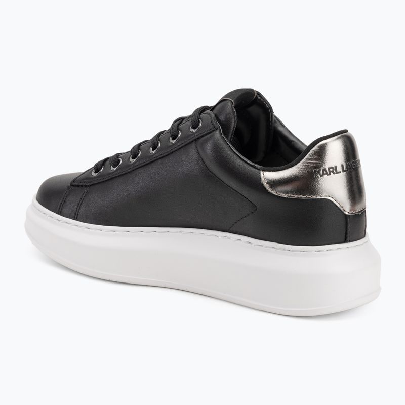 KARL LAGERFELD scarpe da donna Kapri Maison in pelle nera e argento 3