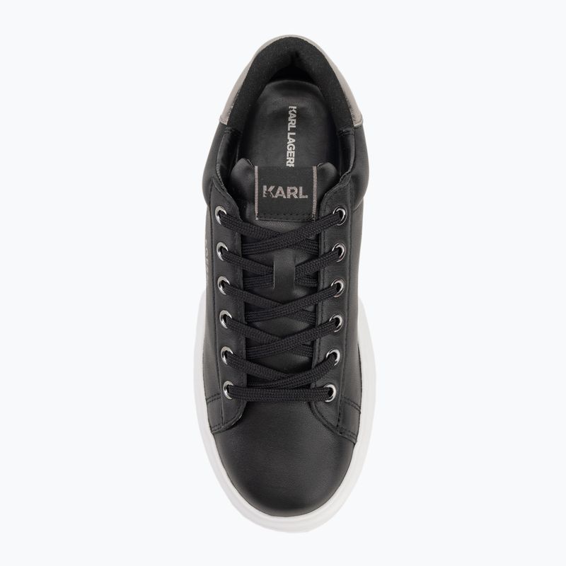 KARL LAGERFELD scarpe da donna Kapri Maison in pelle nera e argento 5