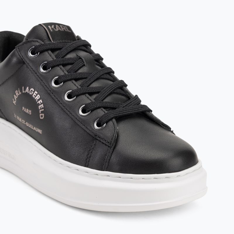 KARL LAGERFELD scarpe da donna Kapri Maison in pelle nera e argento 7